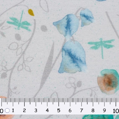 Jersey | JOY | Anette Kithier | Blumen Aquarell Weiß